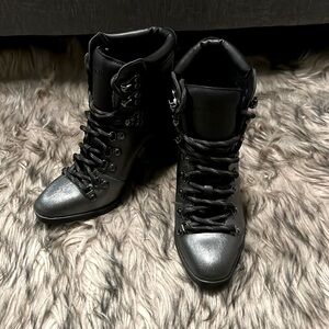 Calvin Klein Lace-Up Ankle Boots